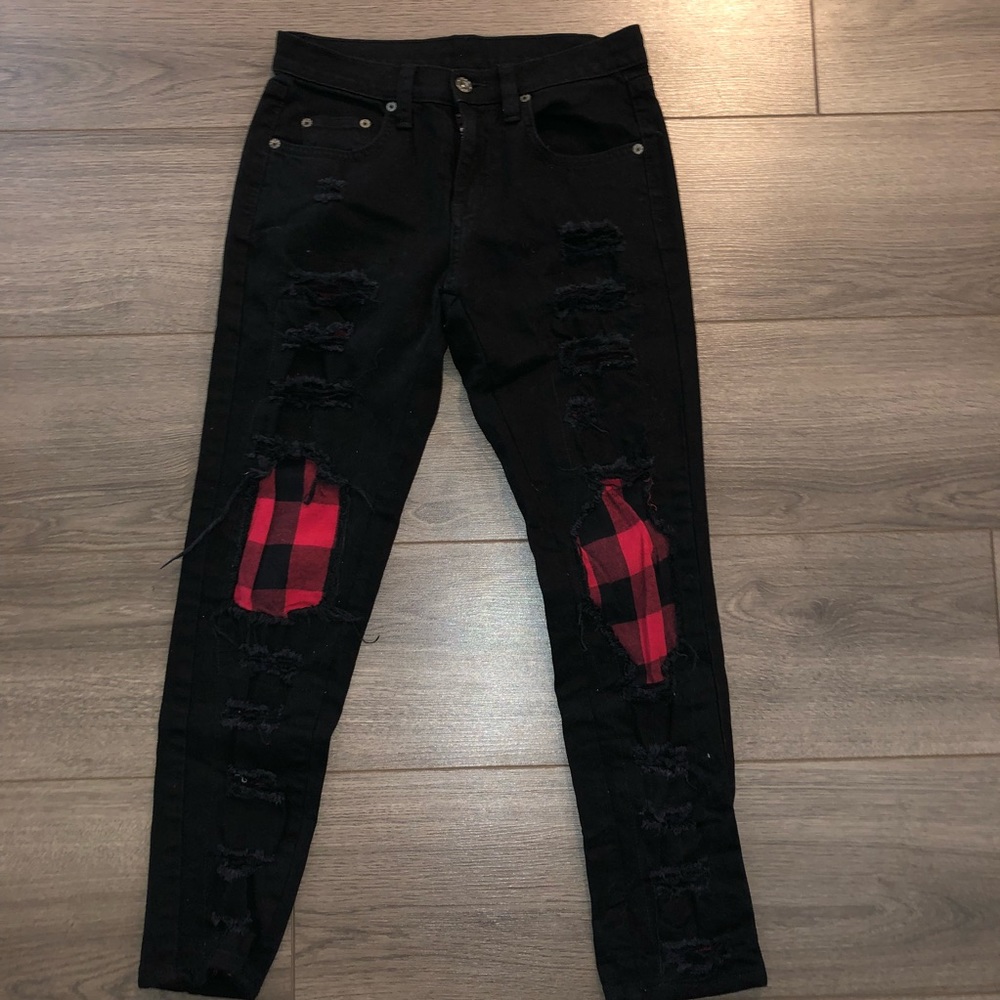Black ripped LF CARMAR jeans SIZE 25